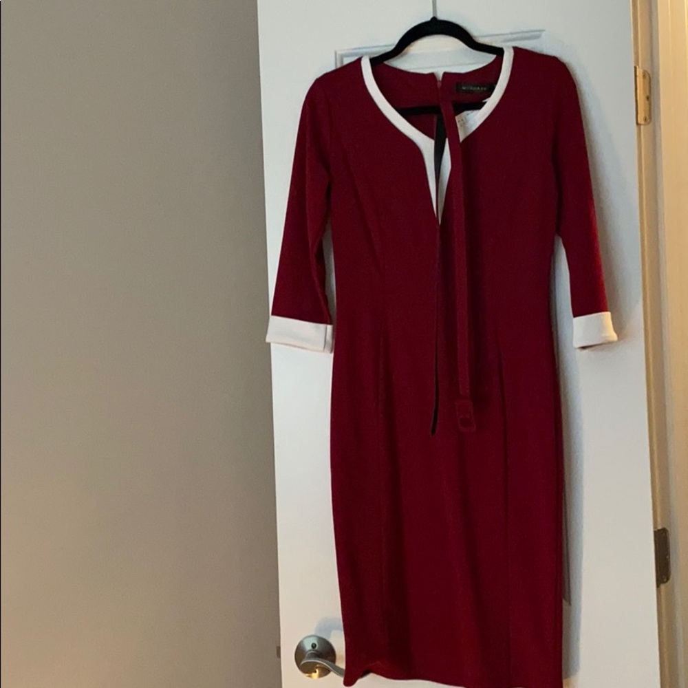 Mushare Red Fitted Dress